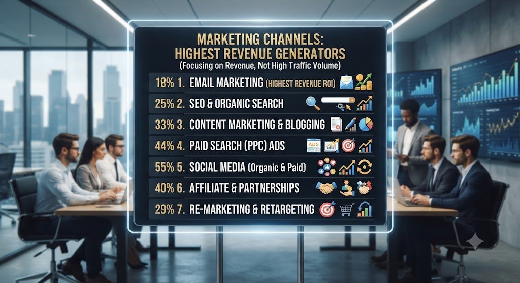 Which Marketing Channels Produce the Highest Revenue, Not the Highest Traffic