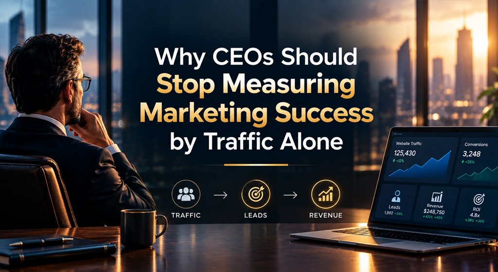 Why CEOs Should Stop Measuring Marketing Success by Traffic Alone